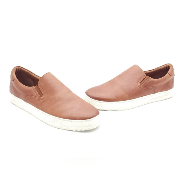 Frye Men\'s Astor Gore‎ Slip On Leather Shoes Distressed Brown Casual Sneaker 12 Men main image 3